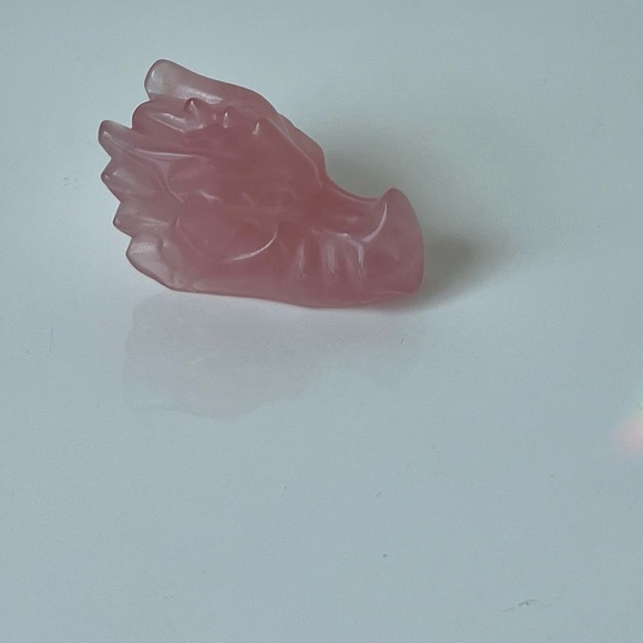 SOLD!
Rose Quartz Mini Dragon Head - Picture 4 of 13